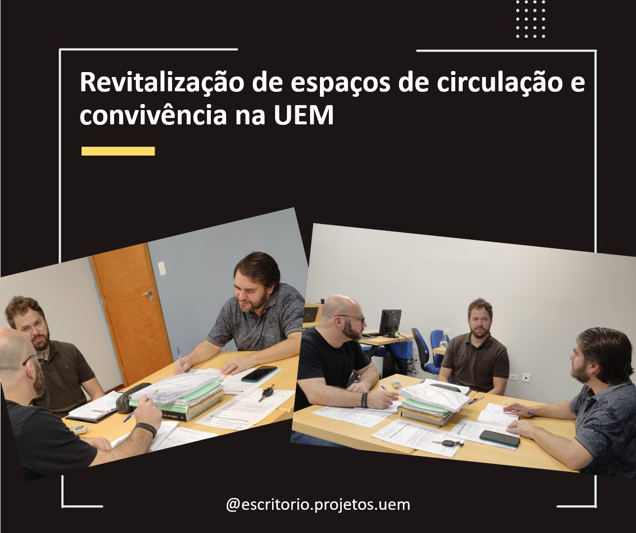 Revitalização de espaços de circulação e convivência na UEM